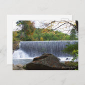Wasserfall am Banner Elk, North Carolina Postkarte (Vorne/Hinten)