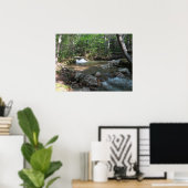 Wasserfall am Fluss Pemigewasset I Poster (Heimbüro)