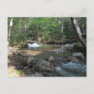 Wasserfall am Fluss Pemigewasset I Postkarte