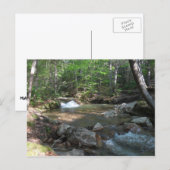 Wasserfall am Fluss Pemigewasset I Postkarte (Vorne/Hinten)