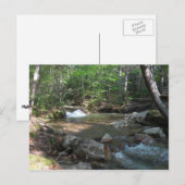 Wasserfall am Fluss Pemigewasset I Postkarte (Vorne/Hinten)