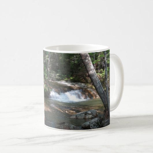 Wasserfall am Fluss Pemigewasset II Kaffeetasse (VorderseiteRechts)