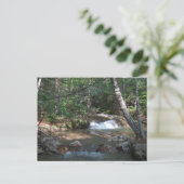 Wasserfall am Fluss Pemigewasset II Postkarte (Stehend Vorderseite)