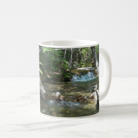 Wasserfall am Fluss Pemigewasset III Kaffeetasse (VorderseiteRechts)