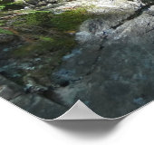 Wasserfall am Fluss Pemigewasset III Poster (Ecke)