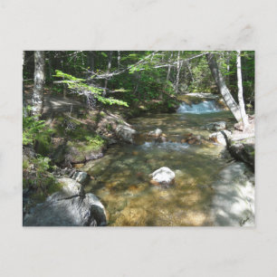 Wasserfall am Fluss Pemigewasset III Postkarte