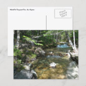Wasserfall am Fluss Pemigewasset III Postkarte (Vorne/Hinten)