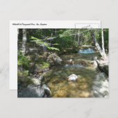 Wasserfall am Fluss Pemigewasset III Postkarte (Vorne/Hinten)