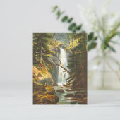 Wasserfall am Golf, Vermont, Vintage Postkarte (Stehend Vorderseite)