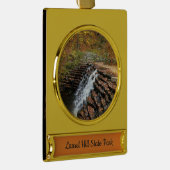 Wasserfall am Laurel Hill Staat Park II Banner-Ornament Gold (Rechts)