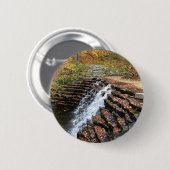 Wasserfall am Laurel Hill Staat Park II Button (Vorne & Hinten)