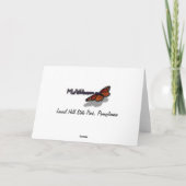 Wasserfall am Laurel Hill Staat Park II Dankeskarte (Rückseite)