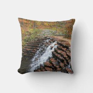 Wasserfall am Laurel Hill Staat Park II Kissen