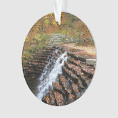 Wasserfall am Laurel Hill Staat Park II Ornament (Vorderseite)