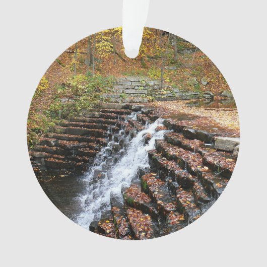 Wasserfall am Laurel Hill Staat Park II Ornament (Vorderseite)