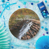 Wasserfall am Laurel Hill Staat Park II Pappteller (Party)