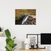 Wasserfall am Laurel Hill Staat Park II Poster (Heimbüro)