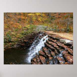 Wasserfall am Laurel Hill Staat Park II Poster