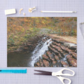 Wasserfall am Laurel Hill Staat Park II Seidenpapier (Handwerk)