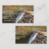 Wasserfall am Laurel Hill Staat Park II Visitenkarte (Vorne/Hinten)