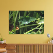 Wasserfall am Leaf Botanische Mauer Kunst, Natur F Leinwanddruck (Insitu (Wohnzimmer))