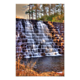 Wasserfall am Otter Lake Dam, Virginia Fotodruck