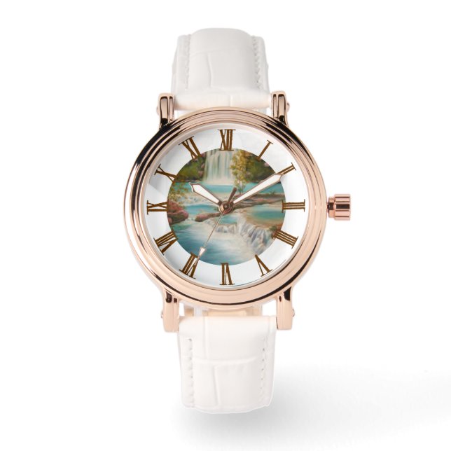 Wasserfall Armbanduhr (Vorderseite)