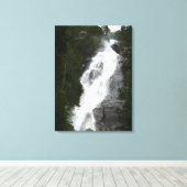 Wasserfall Art Print Shannon Falls BC Art Leinwand (Insitu (Holzboden))