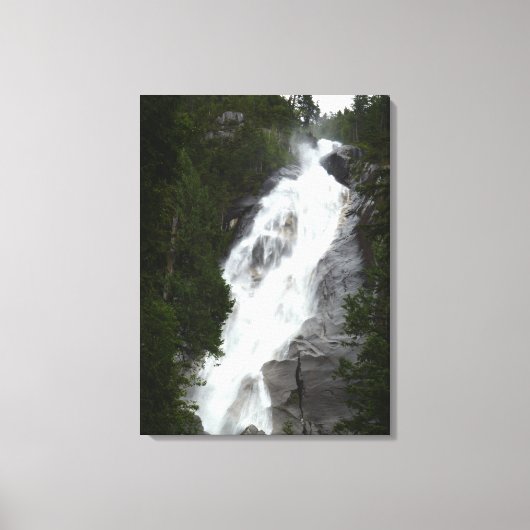 Wasserfall Art Print Shannon Falls BC Art Leinwand (Vorderseite)