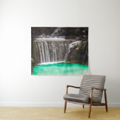 Wasserfall atemberaubender türkisfarbener Wasserse Wandteppich (Beispiel (Horizontal))