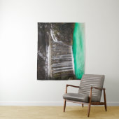 Wasserfall atemberaubender türkisfarbener Wasserse Wandteppich (Beispiel)