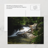 Wasserfall auf den Pemigewasset Postkarte (Vorne/Hinten)
