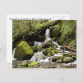 Wasserfall auf der South Shore Road am Lake Quinau Postkarte (Vorne/Hinten)