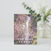 Wasserfall auf der Straße nach Hana | Postkarte (Stehend Vorderseite)