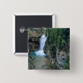 Wasserfall auf Falls Creek in Lewis und Clark Button (Vorne & Hinten)
