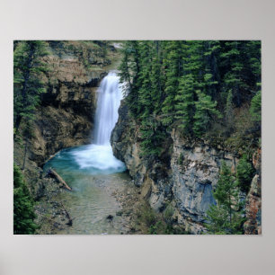 Wasserfall auf Falls Creek in Lewis und Clark Poster