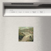 Wasserfall auf Fluss Neath, South Wales Magnet (In Situ (Geschirrspüler))