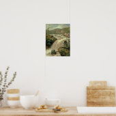 Wasserfall auf Fluss Neath, South Wales Poster (Küche)