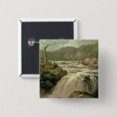 Wasserfall auf Fluss Neath, Südwales Button (Vorne & Hinten)