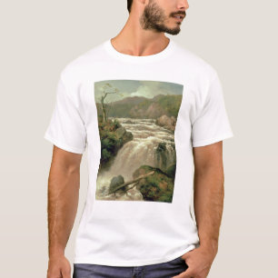 Wasserfall auf Fluss Neath, Südwales T-Shirt