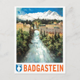 Wasserfall Bad Gastein, Österreich Postkarte