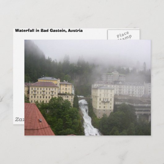 WasserFall, Bad Gastein Postkarte (Vorne/Hinten)