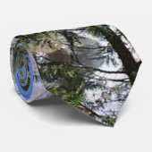 Wasserfall-Bäume Krawatte (Gerollt)