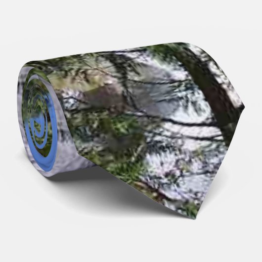 Wasserfall-Bäume Krawatte (Gerollt)