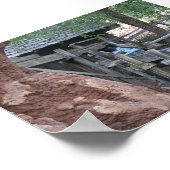 Wasserfall bei Big Thunder Bergbahn Poster (Ecke)