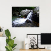 Wasserfall bei Little Missouri Falls Poster (Heimbüro)