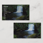 Wasserfall bei Watersmeet, NordDevon, England Visitenkarte (Vorne/Hinten)
