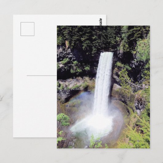 Wasserfall bei Whistler Postkarte (Vorne/Hinten)