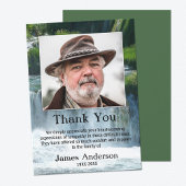 Wasserfall Beileid Beerdigung Foto Danke Karte