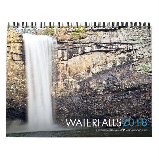 Wasserfall-Bibel-Vers-Kalender 2018 Kalender (Titelbild)